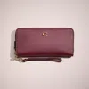 Coach Restored Continental Wallet In Brass/wine