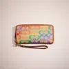Coach Restored Continental Wallet In Rainbow Signature Canvas