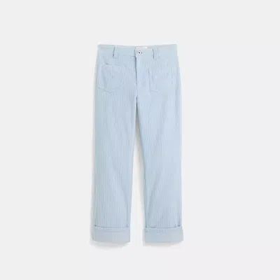 Coach Restored Corduroy Pants In Blue
