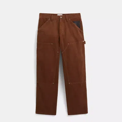 Coach Restored Corduroy Pants In Brown