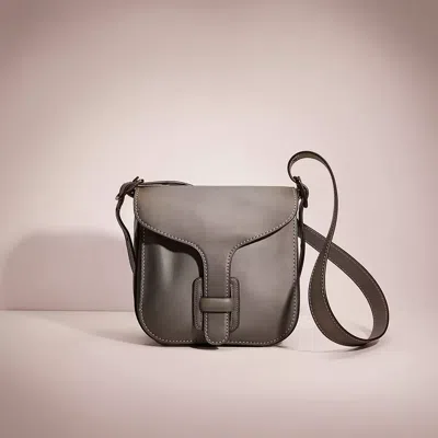 Coach Restored Courier Bag In Pewter/heather Grey