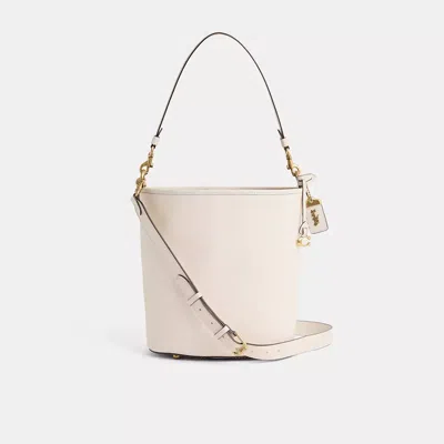 Coach Restored Dakota Bucket Bag In White