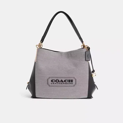 Coach Restored Dalton Bag 31 With  Badge In Gray