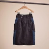 Coach Restored Denim Skirt In Black