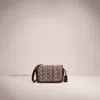 Coach Restored Dinky 18 In Signature Jacquard With Quilting In Brass/oak Maple