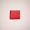 Coach Restored Double Billfold Wallet In Sport Red