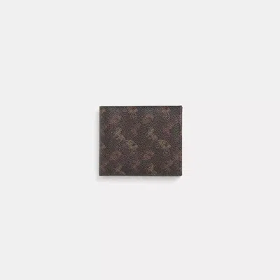 Coach Restored Double Billfold Wallet With Horse And Carriage Print