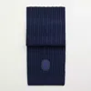 Coach Restored Double Signature Retro Patch Knit Scarf In Navy