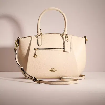 Coach Restored Elise Satchel In Brass/ivory