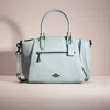 Coach Restored Elise Satchel In Pewter/aqua