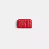 Coach Restored Essential Small Zip Around Card Case With Pillow Quilting