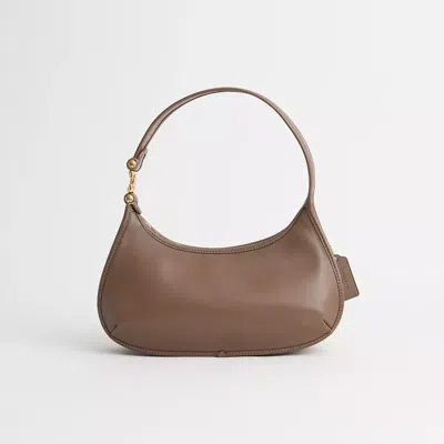 Coach Restored Eve Shoulder Bag In Brass/dark Stone