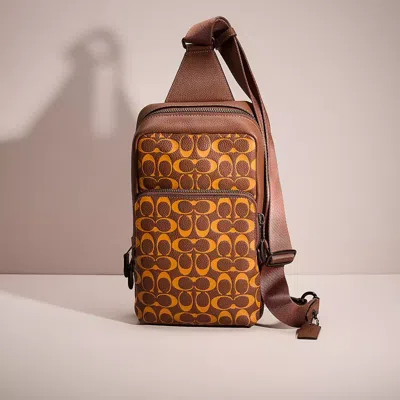 Coach Restored Gotham Pack In Signature Leather In Brown