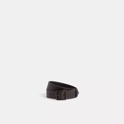 Coach Restored Harness Buckle Belt, 38mm In Black