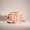 Coach Restored Heart Crossbody With Quilting In Silver/buff