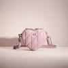 Coach Restored Heart Crossbody With Quilting In Silver/ice Purple