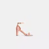 Coach Restored Heel Sandal With  Link In Peony