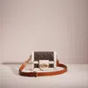 Coach Restored Hero Crossbody With Horse And Carriage Print In Brass/chalk Burnished Amber