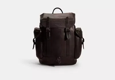Coach Restored Hitch Backpack In Black Copper/black