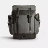 Coach Restored Hitch Backpack In Micro Signature Jacquard In Green