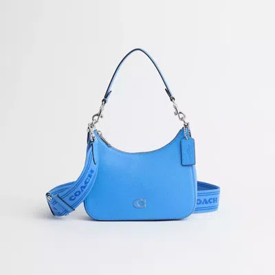 Coach Restored Hobo Crossbody With Signature Canvas In Blueberry