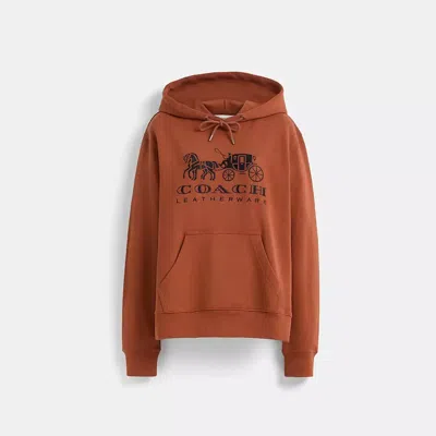 Coach Restored Horse And Carriage Hoodie In Organic Cotton