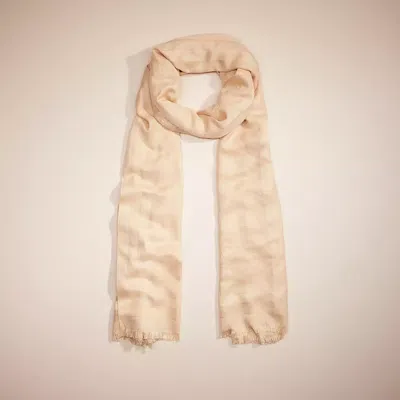 Coach Restored Horse And Carriage Print Jacquard Stole In Neutral
