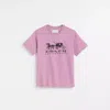 Coach Restored Horse And Carriage T Shirt In Pink