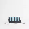 Coach Restored Hutton Clutch With Colorblock Quilting In Pewter/midnight Navy Multi