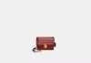Coach Restored Hutton Shoulder Bag With Weaving In Brass/wine Multi