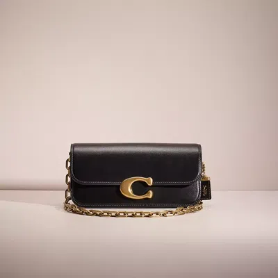 Coach Restored Idol Bag 23 In Brass/black