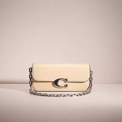 Coach Restored Idol Bag 23 In Silver/ivory