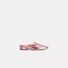Coach Restored Irene Mule In Metallic Pink