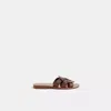Coach Restored Issa Sandal In Brown