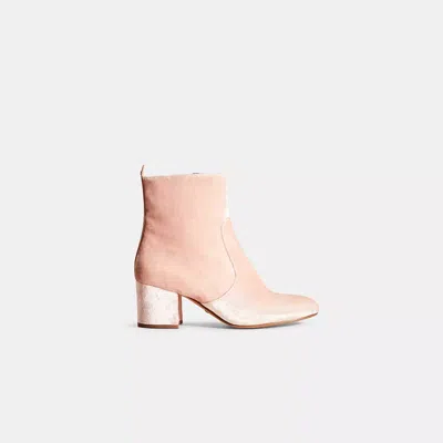 Coach Restored Juliet Ankle Bootie In Blush