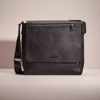 Coach Restored Kennedy Map Bag In Silver/black