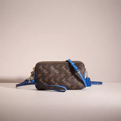 Coach Restored Kira Crossbody With Horse And Carriage Print In Blue