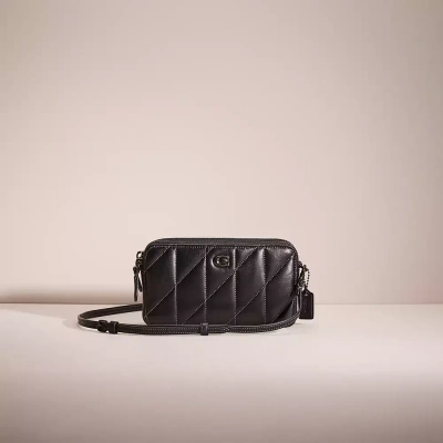 Coach Restored Kira Crossbody With Pillow Quilting In Pewter/black