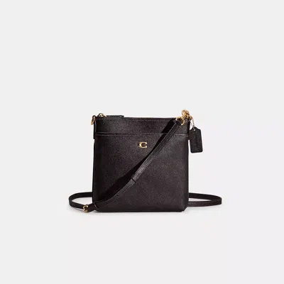Coach Restored Kitt Messenger Crossbody In Brass/black