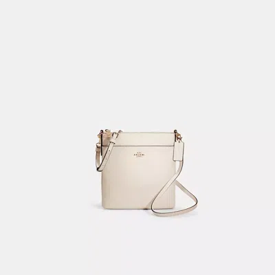 Coach Restored Kitt Messenger Crossbody In Gold/chalk