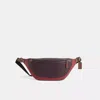 Coach Restored League Belt Bag In Colorblock In Burgundy