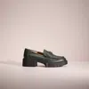 Coach Restored Leah Loafer In Amazon Green