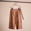 Coach Restored Leather Culottes In Pecan