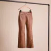 COACH RESTORED LEATHER FLARE TROUSERS