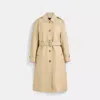 Coach Restored Lightweight Leather Trench Coat