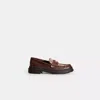 Coach Restored Loafer With Signature Jacquard And Signature Coin In Maple