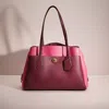 Coach Restored Lora Carryall In Colorblock In Brass/wine Multi
