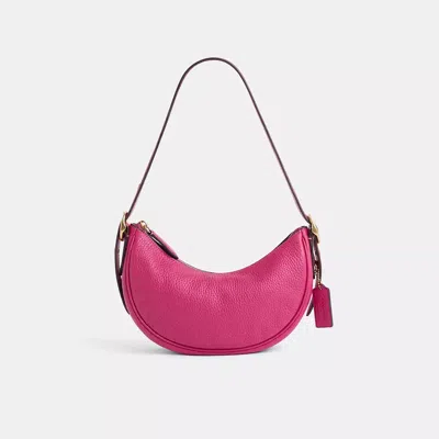 Coach Restored Luna Shoulder Bag In Brass/hyacinth