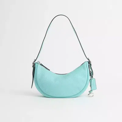 Coach Restored Luna Shoulder Bag In Silver/faded Blue