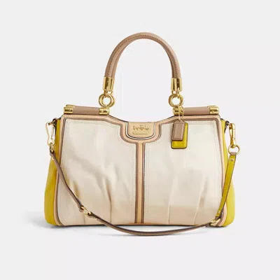 Coach Restored Madison Carrie Satchel In Colorblock